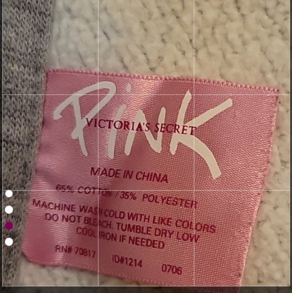 PINK Victoria's Secret Pink and Gray Throw Size 56X68" - Picture 4 of 13